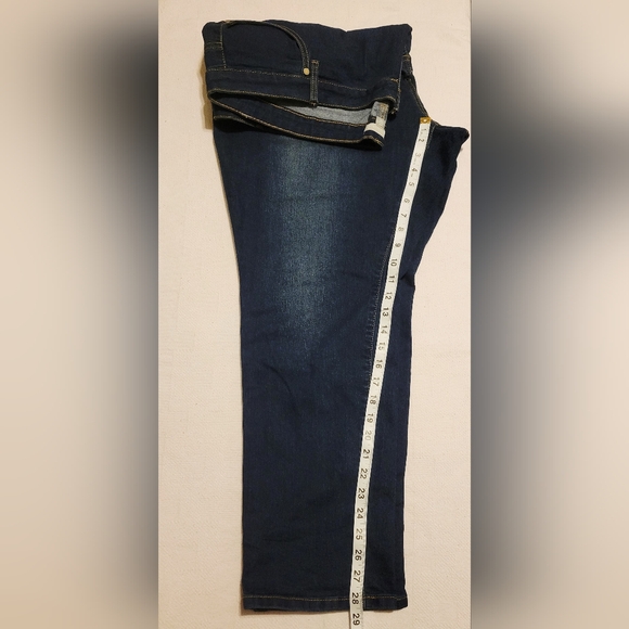 WOMAN WITHIN SIZE 26 Dark Blue Straight Legs Jeans - Picture 8 of 8